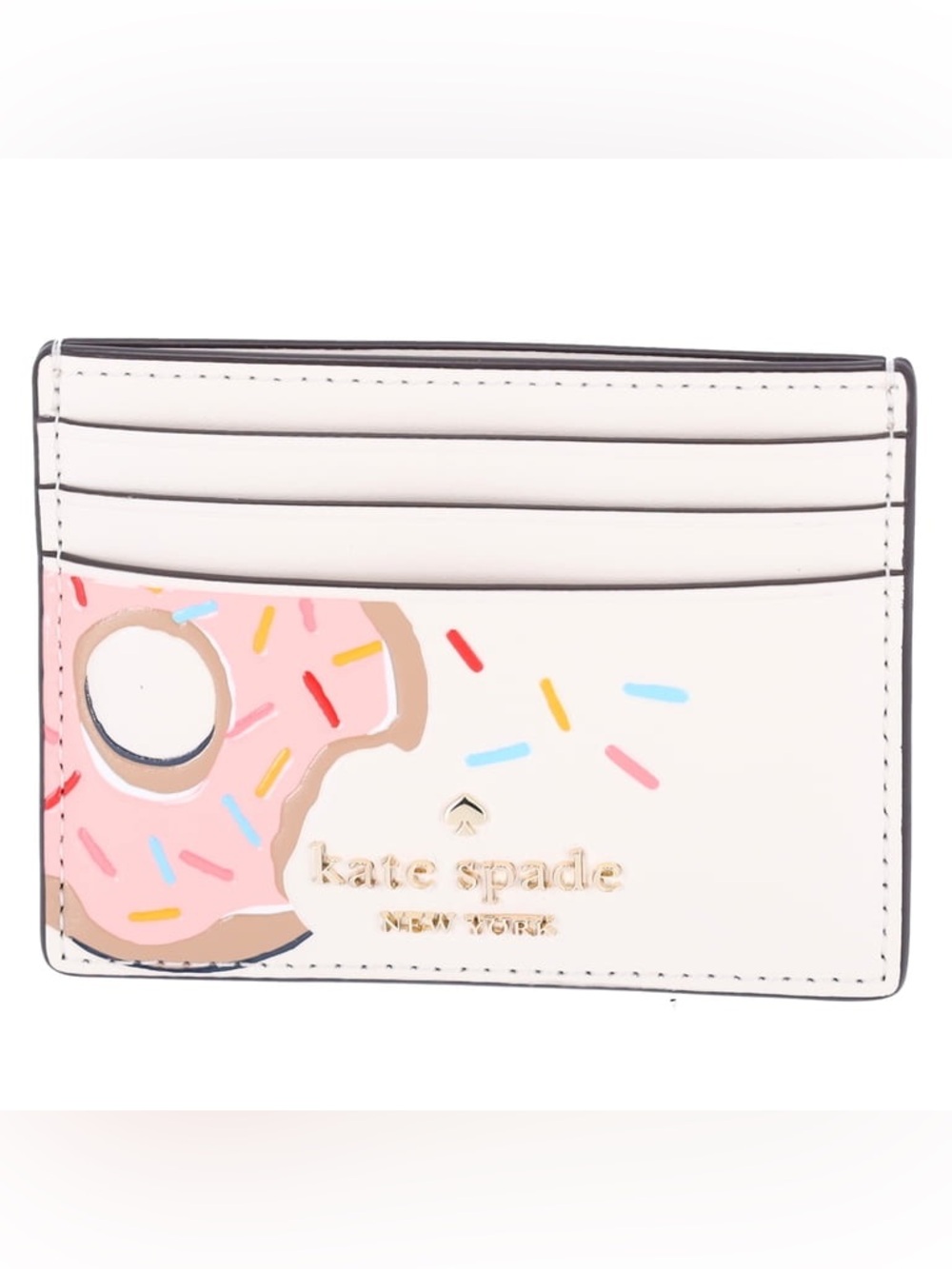 Kate Spade Coffee Break Donut Small Slim Card Holder